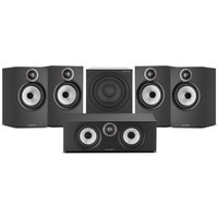 Bowers & Wilkins 606 S3 5.1 Surround Sound Speaker Package with ASW608 Subwoofer Black