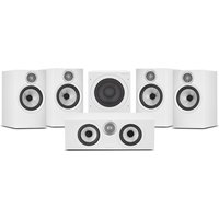 Bowers & Wilkins 606 S3 5.1 Surround Sound Speaker Package with ASW608 Subwoofer White