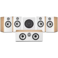 Bowers & Wilkins 606 S3 5.1 Surround Sound Speaker Package with ASW608 Subwoofer Oak
