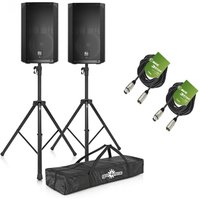 Electro-Voice ELX200-10P 10 Active PA Speaker Bundle with Stands and Cables