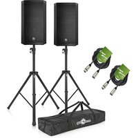 Electro-Voice ELX200-12P 12 Active PA Speaker Bundle with Stands and Cables