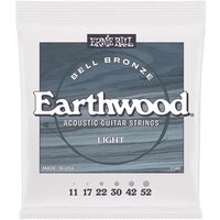 Ernie Ball Light Earthwood Bell Bronze Acoustic Guitar Strings 11-52