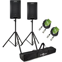 LD Systems ICOA 12 A 12 Active PA Speaker Bundle with Stands and Cables