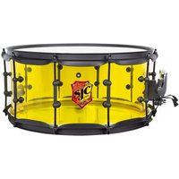 SJC Drums Josh Dun Torch 14 x 6.5 Snare Drum Yellow Acrylic