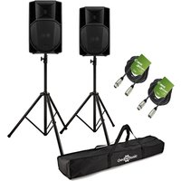 RCF ART 745-A MK5 15" Active PA Speaker Bundle with Stands and Cables