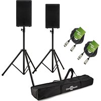 RCF ART 910-A 10" Active PA Speaker Bundle with Stands and Cables