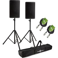 RCF ART 945-A 15" Active PA Speaker Bundle with Stands and Cables