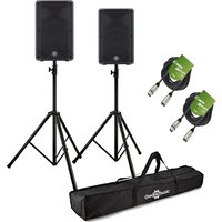 Yamaha DBR12 12" Active PA Speaker Bundle with Stands and Cables