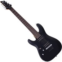 Schecter C-7 Deluxe Left Hand 7 String Satin Black