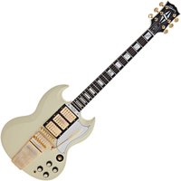 Gibson Custom 1963 Les Paul SG Custom Reissue Maestro VOS Classic White #406303