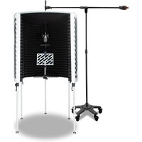 Imperative Acoustics Portable Vocal Booth with Overhead Mic Stand White