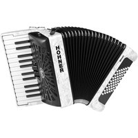 Hohner Bravo II 48 Silent Key Accordion White