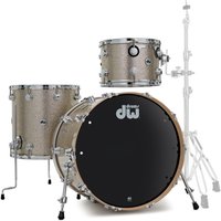 DW Collectors Series 3-Piece Shell Pack - Nickel Sparkle Glass Chrome Hardware