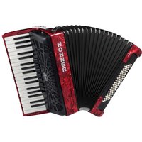 Hohner Bravo III 72 Silent Key Accordion Red