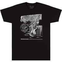 Fender Strat 70th Anniversary T-Shirt Black XXL