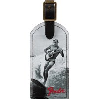 Fender Vintage Ad Luggage Tag Surfer