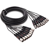 Studiospares 8-Way Moulded XLR (F) - XLR (M) Loom 5m