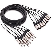 Studiospares 8-Way XLR (M) - 6.35mm TRS (M) Loom 2.5m