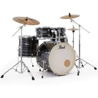 Pearl Export 22 USA Fusion Drum Kit Graphite Silver Twist