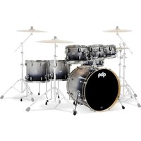 PDP Concept Maple 22 7pc Shell Pack Silver to Black Sparkle