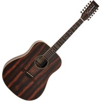 Tanglewood TRU512AE Reunion Pro Series 12 String Acoustic Figured Black Walnut