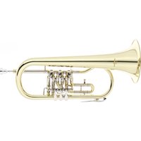 Rotary Valve Bb Student Flugel Horn by Gear4music Gold - Nearly New