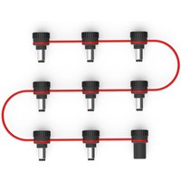 DAddario XPND Adjustable Pedal Power Daisy Chain 8 Male Plugs
