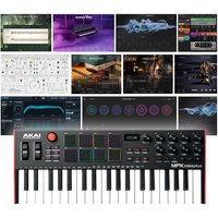 Akai Professional MPK Mini Plus MIDI Keyboard With Komplete Ultimate 15 Upgrade for Select (Boxed)