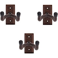 Hartwood Guitar Wall Hangers Walnut 3 Pack