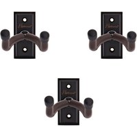 Hartwood Guitar Wall Hangers Black 3 Pack