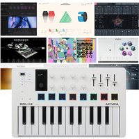 Arturia MiniLab 3 White With Komplete 15 Standard Upgrade for Komplete Select (Boxed)