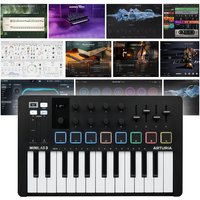 Arturia MiniLab 3 Black With Komplete 15 Ultimate Upgrade for Komplete Select (Boxed)