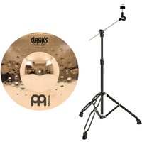 Meinl Classics Custom Extreme Metal 18 Extra Big Bell Ride Cymbal & Gear4music Boom Stand Black