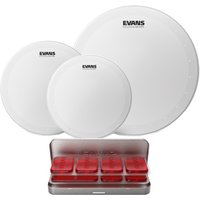 Evans HD Dry Rock Tom Pack 10" 12" 16" Heads & EQ PODS