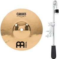 Meinl Classics Custom 8" Splash Cymbal & Gear4music Deluxe Weighted Cymbal Grabber Arm