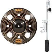 Meinl 12" Classics Custom Dark Trash Splash & Gear4music Deluxe Weighted Cymbal Grabber Arm