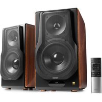Edifier S3000MKII Hi-Res Wireless Bluetooth Bookshelf Speakers (Pair) Brown