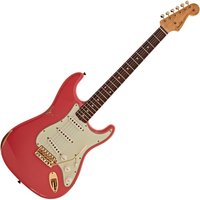 Fender Custom Shop 60 Stratocaster Relic Gold HW Super Faded Aged Fiesta Red #R134669