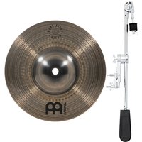 Meinl Pure Alloy 8" Custom Splash & Gear4music Deluxe Weighted Cymbal Grabber Arm