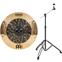 Meinl Classics Custom Dual 22 Ride Cymbal & Gear4music Boom Arm Stand Black