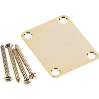 Fender 4-Bolt Vintage Neck Plate "Plain" (No Serial Number or Logo) (Gold)
