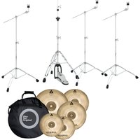 Istanbul Agop XIST XL Brilliant Cymbal Set With Bag & Gibraltar 4000 Lightweight Stands