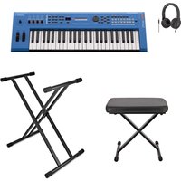 Yamaha MX49 II Music Production Synthesizer Package Blue
