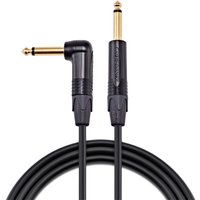 Studiospares Pro Neutrik Mogami Guitar Cable Angled Jack 5m Black
