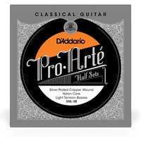 DAddario SNL-3B Pro-Arte Silver Plated Copper on Nylon Core Bass Half Set (Light Tension)