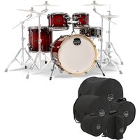 Mapex Armory 22 Rock Fusion 5pc Shell Pack w/Bag Set Red Onyx Burst