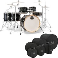 Mapex Armory 22 LA Fusion 6pc Shell Pack w/Bag Set Black Onyx Burst