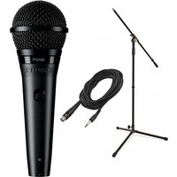 Shure PGA58 Cardioid Dynamic Vocal Microphone with XLR to Jack Cable Bundle