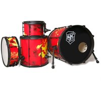 SJC Drums Josh Dun The Ned 4pc Shell Pack Inferno