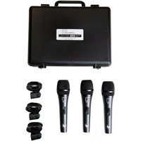 Trumix UM-VM-603 Dynamic Vocal Mic - 3 Pack (With Case)